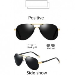 Sport Polarized Sunglasses for Men and Women Unbreakable Frame UV400 - Gold - CG19978R8EL $19.98