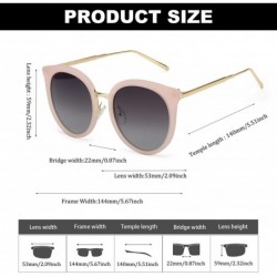 Cat Eye Cat Eye Sunglasses for Women Fashion-Vintage Retro Stylish Polarized Eyewear 100% UV Protection - 3165pink - CQ18XE3S...