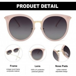 Cat Eye Cat Eye Sunglasses for Women Fashion-Vintage Retro Stylish Polarized Eyewear 100% UV Protection - 3165pink - CQ18XE3S...