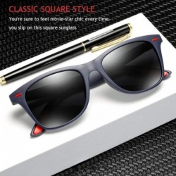 Shield Polarized Sunglasses Classic Plastic Driving - Brown - C9199SCHMSL $25.92