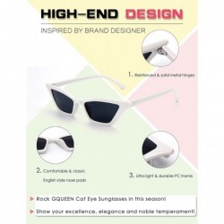 Cat Eye Clout Goggles Vintage Cat Eye Sunglasses Mod Style UV Protection Kurt Cobain shades-GQS8 - C418DD5UAS2 $10.68