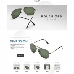 Sport Aviator Sunglasses Polarized for Men Women-Mirror/Non-mirror UV400 with Case - Grey Green/Small Size - CZ194OYWANX $17.77