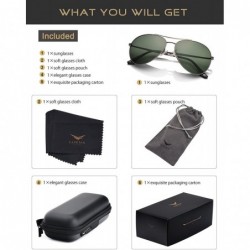 Sport Aviator Sunglasses Polarized for Men Women-Mirror/Non-mirror UV400 with Case - Grey Green/Small Size - CZ194OYWANX $17.77