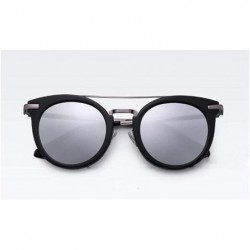 Aviator Full frame sunglasses- round PC lens polarized sunglasses - D - CY18RY82GNN $35.27