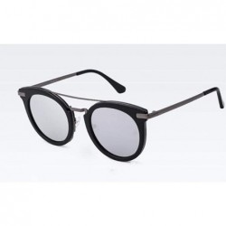 Aviator Full frame sunglasses- round PC lens polarized sunglasses - D - CY18RY82GNN $35.27