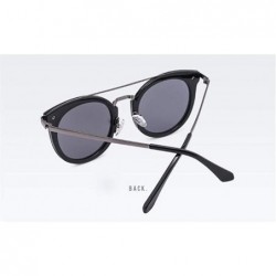 Aviator Full frame sunglasses- round PC lens polarized sunglasses - D - CY18RY82GNN $35.27