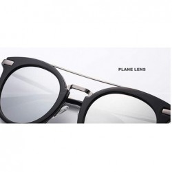 Aviator Full frame sunglasses- round PC lens polarized sunglasses - D - CY18RY82GNN $35.27