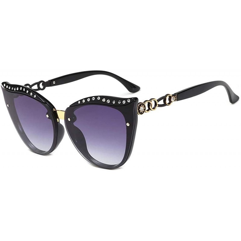 Cat Eye Fashion elegant sunglasses - diamond sunglasses - cat eyes fashion sunglasses - A - C218RNU64UU $43.21
