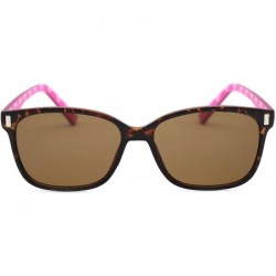 Square Rectangle Sunglasses for Womens Exquisite Arms - Leopard - C61827YRY3W $11.74