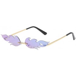 Wrap Novelty Sunglasses-Women Men Vintage Retro Glasses Unisex Big Frame Sunglasses Eyewear - F - C11959O5R4O $16.58