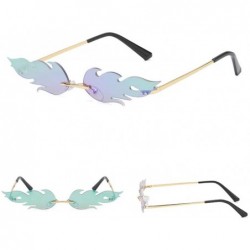 Wrap Novelty Sunglasses-Women Men Vintage Retro Glasses Unisex Big Frame Sunglasses Eyewear - F - C11959O5R4O $10.26