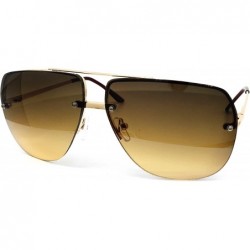 Rimless 3112 Tint Lenz Teardrop Rimless Metal Frame Womens Mens Aviator Sunglasses - Rimless - CA17YRGNKQ2 $27.15