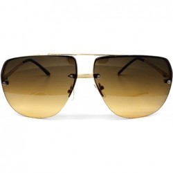 Rimless 3112 Tint Lenz Teardrop Rimless Metal Frame Womens Mens Aviator Sunglasses - Rimless - CA17YRGNKQ2 $11.99