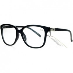 Wayfarer Nerdy Designer Fashion Clear Lens Eye Glasses Matte Black - CK12C3DLSA3 $9.62