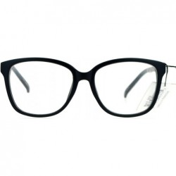 Wayfarer Nerdy Designer Fashion Clear Lens Eye Glasses Matte Black - CK12C3DLSA3 $9.62