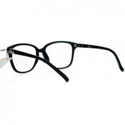 Wayfarer Nerdy Designer Fashion Clear Lens Eye Glasses Matte Black - CK12C3DLSA3 $9.62