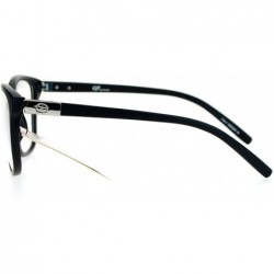 Wayfarer Nerdy Designer Fashion Clear Lens Eye Glasses Matte Black - CK12C3DLSA3 $9.62