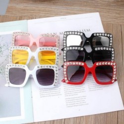 Goggle Luxury Rhinestone Kids Sunglasses Square Sun Glasses Children Baby Boys Girls Oculos De Sol Feminino - 6 - CH197Y76TY6...