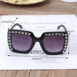 Goggle Luxury Rhinestone Kids Sunglasses Square Sun Glasses Children Baby Boys Girls Oculos De Sol Feminino - 6 - CH197Y76TY6...