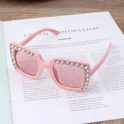 Goggle Luxury Rhinestone Kids Sunglasses Square Sun Glasses Children Baby Boys Girls Oculos De Sol Feminino - 6 - CH197Y76TY6...