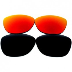 Oversized Replacement Lenses Frogskins Gold&Green Color Polarized 2 Pairs-! - Red&brown - CX120QX5RMN $26.07