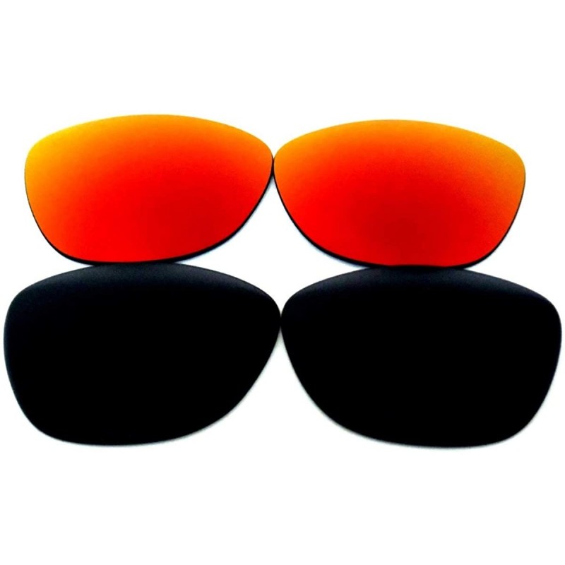 Oversized Replacement Lenses Frogskins Gold&Green Color Polarized 2 Pairs-! - Red&brown - CX120QX5RMN $10.57