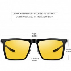 Rectangular Night Vision Glasses Men Women - 1-8138c1 - C518AHG6EGA $11.98