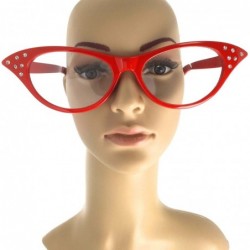 Oversized Halloween Costume Sunglasses Glasses Scary Party Men Women Adult - Cateye - Red - CS127ODB8KD $10.80