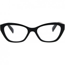 Cat Eye Womens Luxury Fashion Narrow Cat Eye Style Plastic Frame Reading Glasses - Black - CU1825CNXY5 $10.32