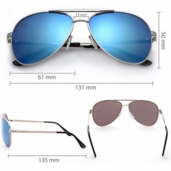 Round Aviator Sunglasses for Men- Classic Eyewear with Sun Glasses Case- UV400 Protection- Ultra Lightweight - CL123L2LDXX $1...