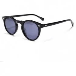 Round Vintage Round Sunglasses For Men Polarized Circle Frame For Women UV400 Large Eyeglasses - CF197XY3CU5 $65.01