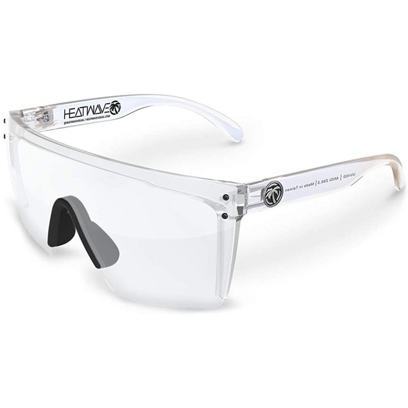 Shield Lazer Face Z87 Sunglasses - Clear - CQ18XIK320L $41.65