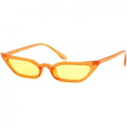 Cat Eye Vintage Retro Cat Eye Sunglasses - Clear Orange - CB1802TX8R5 $11.49