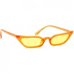 Cat Eye Vintage Retro Cat Eye Sunglasses - Clear Orange - CB1802TX8R5 $11.49