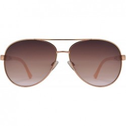 Square Womens Classic Aviator Sunglasses with Rhinestone Crystal - UV Protection - Pink + Pink Gradient Lens - CB1903UXHIE $1...