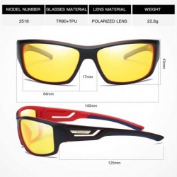Sport Polarized Driving Sunglasses TR90 Unbreakable Frame for Men Women Running Cycling FDA Approved - Yellow - C018LWCDYIZ $...