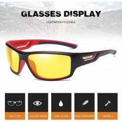 Sport Polarized Driving Sunglasses TR90 Unbreakable Frame for Men Women Running Cycling FDA Approved - Yellow - C018LWCDYIZ $...