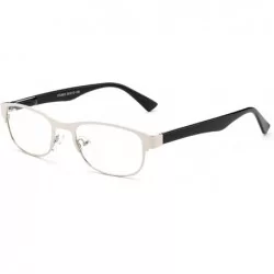 Square "Zonic" Aluminum Brushed Prescription Ready Clear Lens Rx Frames Optical Frames for Women - C912KRZF5RH $36.25