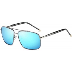 Sport Polarized sunglasses reflected dazzling Glasses - E Blue - CB18UGTD7W0 $23.67