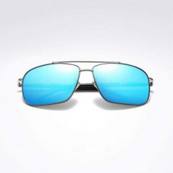 Sport Polarized sunglasses reflected dazzling Glasses - E Blue - CB18UGTD7W0 $23.67