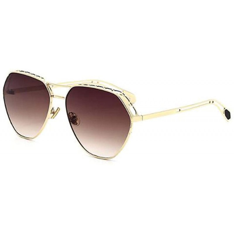 Aviator 2019 new sunglasses- ladies color film metal sunglasses hollow sunglasses women - E - CJ18SILDGSE $36.24