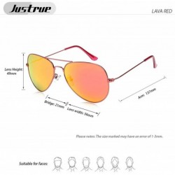 Aviator Mirrored Aviator Sunglasses Polarized Reflective Sunglasses for Women Men J-P-3025 Classic Style 56mm - UV400 - C118H...