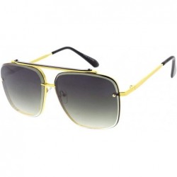 Aviator Fashion Classic Thick Lens Aviator M28 Sunglasses - Black - CH18AT287YA $22.19