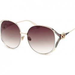 Aviator 2019 new retro sunglasses - ladies big frame metal frame sunglasses wild sunglasses - B - CE18SHXZ5MT $75.41