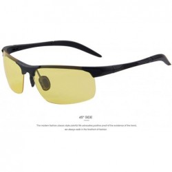 Aviator 100% Polarized Driver Driving Sunglasses TR90 Ultra Lightweight C02 Blue - C06 Yellow - C818XNGHK4W $13.53