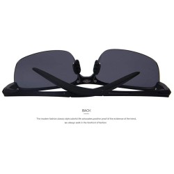 Aviator 100% Polarized Driver Driving Sunglasses TR90 Ultra Lightweight C02 Blue - C06 Yellow - C818XNGHK4W $13.53