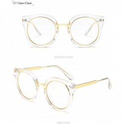 Rimless Luxury Fashion Sunglasses Women Brand Designer Vintage Oversized Mirror 998015Y - Transparent Frame - CB184T59YUA $14.66