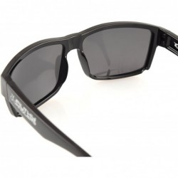 Oversized Ames Polarized Sport Fishing Sunglasses - Multiple Options - Black - C712NYHNPV9 $25.28
