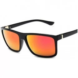 Square 2019 New Unisex Reflective Vintage Sunglasses Men Designer Fashion Rivets Sun Glasses Ladies Oculos De Sol - C5 - CQ19...