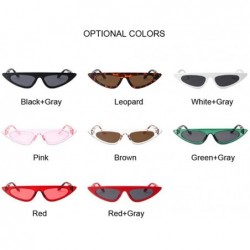 Oversized Cat Eye Sunglasses Women Vintage Retro Ladies Luxury Brand Designer Sun RedGray - Redgray - CG18YNDE6I8 $11.62